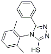 4-(2,6-DIMETHYLPHENYL)-5-PHENYL-4H-1,2,4-TRIAZOLE-3-THIOL 结构式