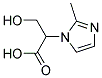 3-HYDROXY-2-(2-METHYLIMIDAZOL-1-YL)PROPIONIC ACID 结构式