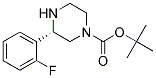 (S)-3-(2-FLUORO-PHENYL)-PIPERAZINE-1-CARBOXYLIC ACID TERT-BUTYL ESTER 结构式