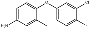 4-(3-CHLORO-4-FLUOROPHENOXY)-3-METHYLPHENYLAMINE 结构式