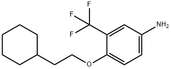 4-(2-CYCLOHEXYLETHOXY)-3-(TRIFLUOROMETHYL)ANILINE 结构式