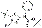 (4-BROMO-5-TRIMETHYLSILANYL-THIAZOL-2-YL)-PHENYL-CARBAMIC ACID TERT-BUTYL ESTER 结构式