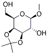 METHYL-3,4-O-ISOPROPYLIDENE-BETA-D-GALACTOPYRANOSIDE 结构式