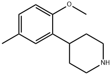 4-(2-METHOXY-5-METHYLPHENYL)PIPERIDINE 结构式