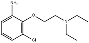 3-氯-2-(2-(二乙氨基)乙氧基)苯胺 结构式