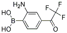 4-TRIFLUOROACETYL AMINOPHENYLBORONIC ACID 结构式