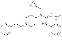 N-(CYCLOPROPYLMETHYL)-N'-(2-METHOXY-5-METHYLPHENYL)-N-[1-(2-PYRIDIN-2-YLETHYL)PIPERIDIN-4-YL]UREA 结构式