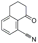 8-OXO-5,6,7,8-TETRAHYDRONAPHTHALENE-1-CARBONITRILE 结构式