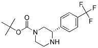 (S)-3-(4-TRIFLUOROMETHYL-PHENYL)-PIPERAZINE-1-CARBOXYLIC ACID TERT-BUTYL ESTER 结构式