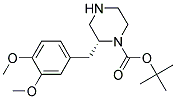 (R)-2-(3,4-DIMETHOXY-BENZYL)-PIPERAZINE-1-CARBOXYLIC ACID TERT-BUTYL ESTER 结构式