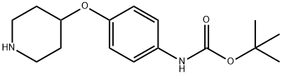 4-(4-BOC-AMINOPHENOXY)PIPERIDINE 结构式