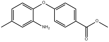 METHYL 4-(2-AMINO-4-METHYLPHENOXY)BENZOATE 结构式