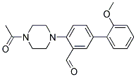 4-(4-Acetyl-piperazin-1-yl)-2'-methoxy-biphenyl-3-carbaldehyde 结构式