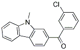 (3-CHLORO-PHENYL)-(9-METHYL-9H-CARBAZOL-2-YL)-METHANONE 结构式
