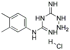 N-(3,4-DIMETHYLPHENYL)-N'-[HYDRAZINO(IMINO)METHYL]GUANIDINE HYDROCHLORIDE 结构式