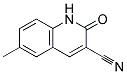 6-METHYL-2-OXO-1,2-DIHYDRO-QUINOLINE-3-CARBONITRILE 结构式