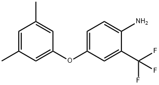 4-(3,5-DIMETHYLPHENOXY)-2-(TRIFLUOROMETHYL)ANILINE 结构式