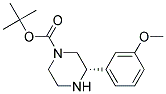 (S)-3-(3-METHOXY-PHENYL)-PIPERAZINE-1-CARBOXYLIC ACID TERT-BUTYL ESTER 结构式