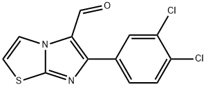 6-(3,4-DICHLOROPHENYL)IMIDAZO[2,1-B][1,3]THIAZOLE-5-CARBALDEHYDE 结构式