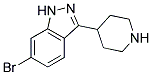 6-BROMO-3-PIPERIDIN-4-YL-1H-INDAZOLE 结构式