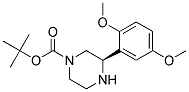 (R)-3-(2,5-DIMETHOXY-PHENYL)-PIPERAZINE-1-CARBOXYLIC ACID TERT-BUTYL ESTER 结构式