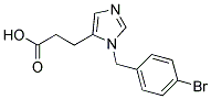 3-[3-(4-BROMOBENZYL)IMIDAZOL-4-YL]PROPIONIC ACID 结构式