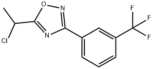 5-(1-氯乙基)-3-[3-(三氟甲基)苯基]-1,2,4-噁二唑 结构式