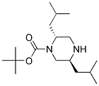 (2R,5S)-2,5-DIISOBUTYL-PIPERAZINE-1-CARBOXYLIC ACID TERT-BUTYL ESTER 结构式