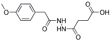 3-(N'-[2-(4-METHOXY-PHENYL)-ACETYL]-HYDRAZINOCARBONYL)-PROPIONIC ACID 结构式