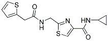 N-CYCLOPROPYL-2-([(2-THIENYLACETYL)AMINO]METHYL)-1,3-THIAZOLE-4-CARBOXAMIDE 结构式