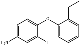 4-(2-乙基苯氧基)-3-氟苯胺 结构式