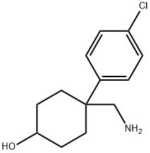 4-(AMINOMETHYL)-4-(4-CHLOROPHENYL)CYCLOHEXANOL HYDROCHLORIDE 结构式