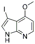 3-IODO-4-METHOXY-1H-PYRROLO[2,3-B]PYRIDINE 结构式
