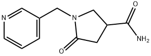 5-OXO-1-(PYRIDIN-3-YLMETHYL)PYRROLIDINE-3-CARBOXAMIDE 结构式