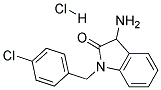 3-AMINO-1-(4-CHLORO-BENZYL)-1,3-DIHYDRO-INDOL-2-ONE HYDROCHLORIDE 结构式