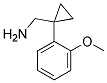 C-[1-(2-METHOXY-PHENYL)-CYCLOPROPYL]-METHYLAMINE 结构式