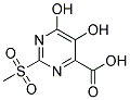 5,6-DIHYDROXY-2-METHANESULFONYL-PYRIMIDINE-4-CARBOXYLIC ACID 结构式