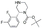 (R)-2-(2,3-DIFLUORO-PHENYL)-PIPERAZINE-1-CARBOXYLIC ACID TERT-BUTYL ESTER 结构式