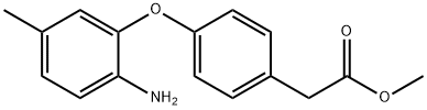 METHYL 2-[4-(2-AMINO-5-METHYLPHENOXY)PHENYL]-ACETATE 结构式