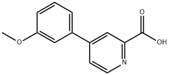4-(3-Methoxyphenyl)picolinic acid 结构式