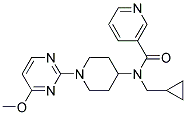 N-(CYCLOPROPYLMETHYL)-N-[1-(4-METHOXYPYRIMIDIN-2-YL)PIPERIDIN-4-YL]NICOTINAMIDE 结构式
