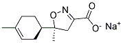 (S)-5-METHYL-5-((R)-4-METHYLCYCLOHEX-3-ENYL)-4,5-DIHYDROISOXAZOLE-3-CARBOXYLATE, SODIUM 结构式