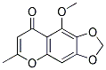 9-METHOXY-6-METHYL-[1,3]DIOXOLO[4,5-G]CHROMEN-8-ONE 结构式