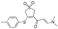 3-[3-(DIMETHYLAMINO)ACRYLOYL]-4-[(4-METHYLPHENYL)SULFANYL]-2,5-DIHYDRO-1H-1LAMBDA6-THIOPHENE-1,1-DIONE 结构式