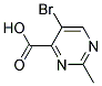 5-BROMO-2-METHYL-4-PYRIMIDINECARBOXYLIC ACID 结构式
