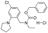 BENZYL-1-(4-CHLOROPHENYL)-2-(PYRROLIDIN-1-YL)ETHYL(METHYL)CARBAMATE HYDROCHLORIDE 结构式