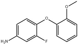 3-氟-4-(2-甲氧基苯氧基)苯胺 结构式