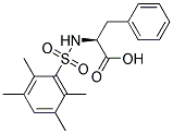 N-[(2,3,5,6-TETRAMETHYLPHENYL)SULFONYL]PHENYLALANINE 结构式