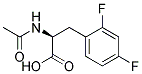 (S)-2-ACETYLAMINO-3-(2,4-DIFLUORO-PHENYL)-PROPIONIC ACID 结构式
