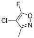 4-CHLORO-5-FLUORO-3-METHYLISOXAZOLE 结构式